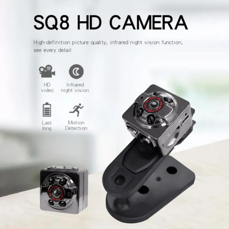 1080p Usb Charge Outdoor Sports Camera Small Camera Mini Camera Sq8 Mini Infrared Night Mini Camcorders Portable