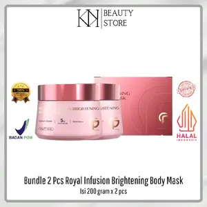 (READY STOCK) BUNDLE 2 PCS CELO PRIME ROYAL INFUSION BRIGHTENING BODY MASK 200 GRAM - celo.beaute - celobeautebycece - celobeauteofficial
