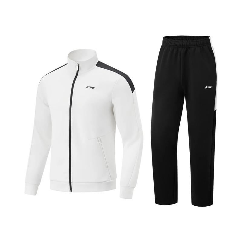2 màu Bộ Set Quần Áo Nỉ Thể Thao Unisex Nam Nữ Li-Ning Quần ống suông P-AWEV003 1V,2V