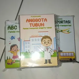 Flashcard 48-54 Kartu Laminasi Glossy Card mainan anak edukasi 1 tahun