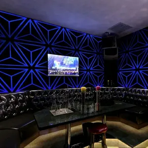 ARSKA ~ Wallpaper Sticker Dinding Motif Geometris 3D Biru Elegan Mewah Tahan Air Dan Mudah Dibersihkan Ukuran 5M X 45cm.