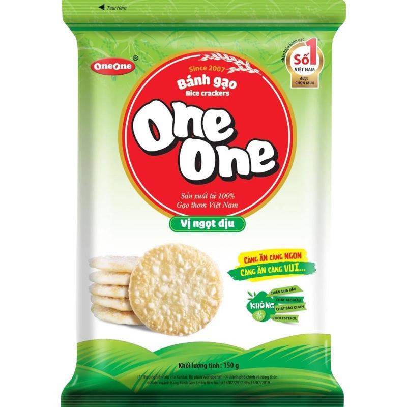  Bánh gạo One One vị ngọt dịu khối lượng 150g 219g 