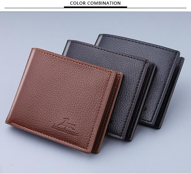 Product Introduction of Ví Ngắn Phong Cách Hàn Quốc Cho Nam, Ví Sức Chứa Lớn Cho Doanh Nhân Trẻ Trung, Đa Chức Năng, Siêu Mỏng, Ngăn Đựng Thẻ Mới, Có Khóa Kéo 6