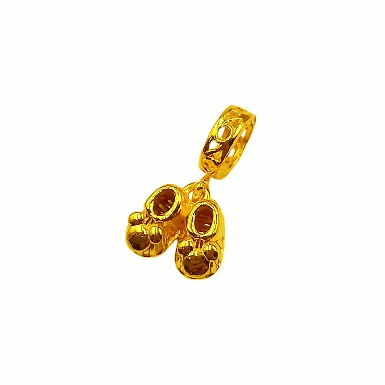 Marina Goldsmith 916 22k Gold Baby Shoes Pendant Charm - 1.60g