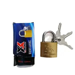 Gembok Kuning YSK/Eiffel Ukuran 20mm -60mm untuk Koper, Loker, dan Tas , Gerbang , Pintu