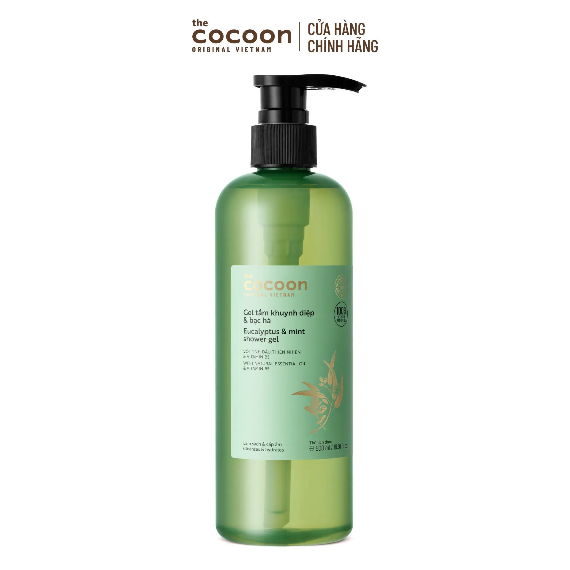 Ảnh đại diện Gel tắm khuynh diệp & bạc hà Cocoon làm sạch và thư giãn 500ml