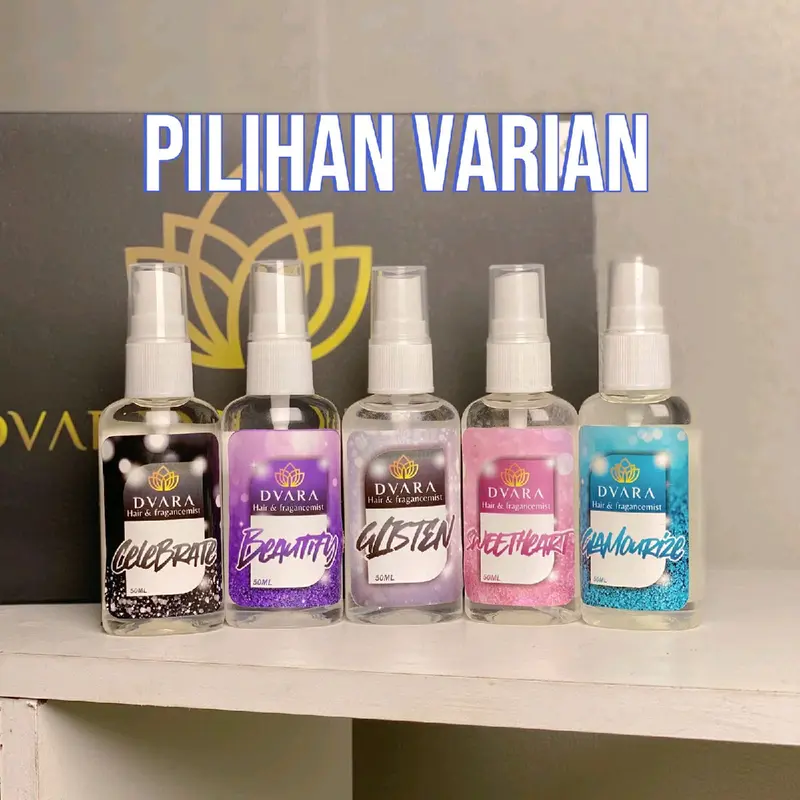 BUNDLING 5 BOTOL HAIR AND BODYMIST DVARA PARFUM GRATIS POUCH CANTIK Perfume 1