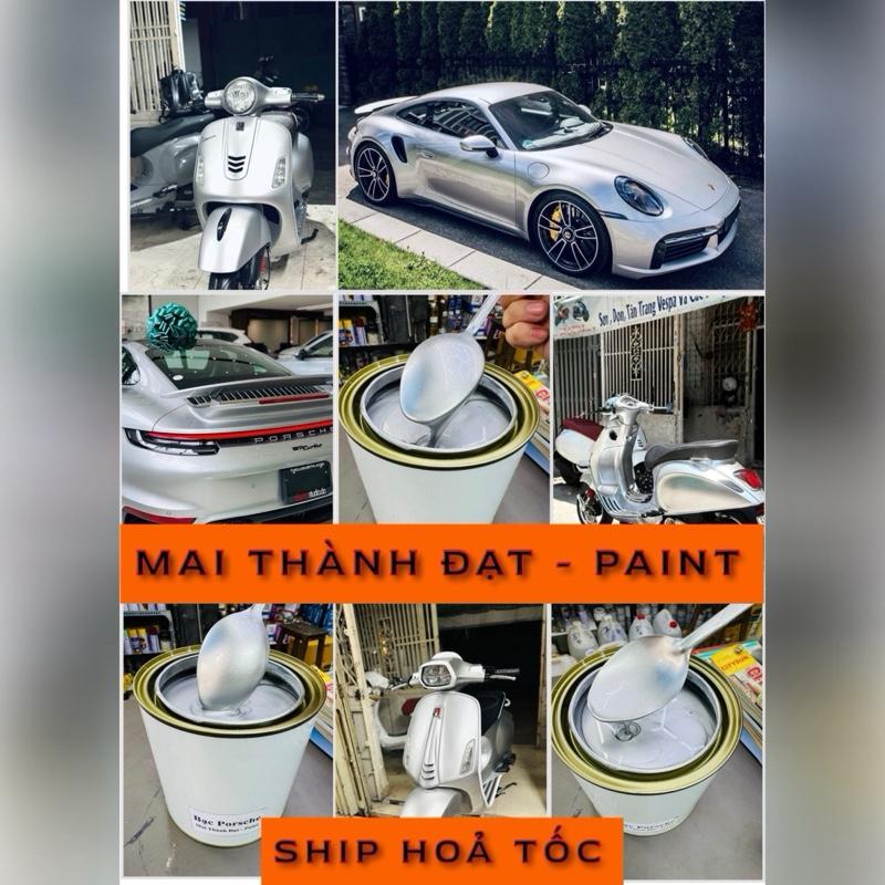  Màu Sơn Bạc Porsche 2024 Hệ 1K   Sơn Oto Xe Máy   Đóng gói tuỳ chọn 