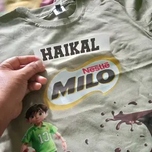 [Free Stiker Nama] Kaos Anak Hykids Motif Snack untuk usia 1-12 Tahun Laki-laki dan perempuan