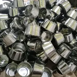 Panci Rebus Kopi Minimalis Stainless Steel 12cm x 10cm Cocok untuk Kopi Teh & Jahe Pilihan Tanpa Tutup atau Dengan Tutup