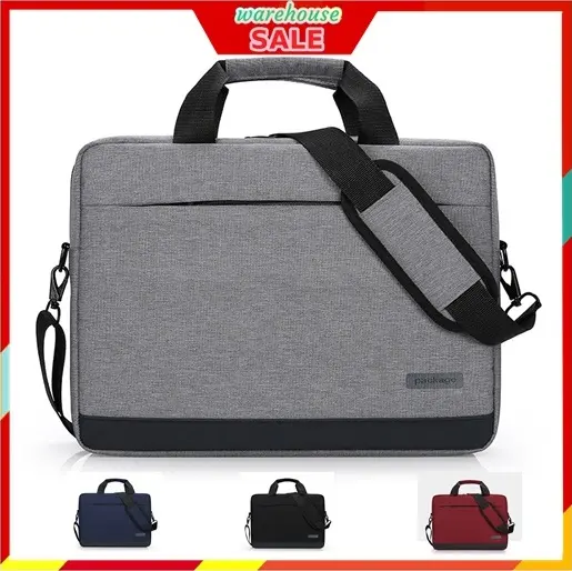 READY STOCK 15.6 inch 15" High Quality Laptop Bag Office A4 Document Handbag Tote Sling Shoulder Business Waterproof Women Men Beg Tangan Wanita Lelaki Briefcase Bags 3026 Adjustable Compartment Zip Zipper