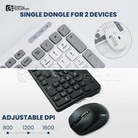 Gambar Rexus KM8 Keyboard Mouse Wireless Combo - Black / White - Black dari Galaxy Solusindo Kota Malang 5 Tokopedia