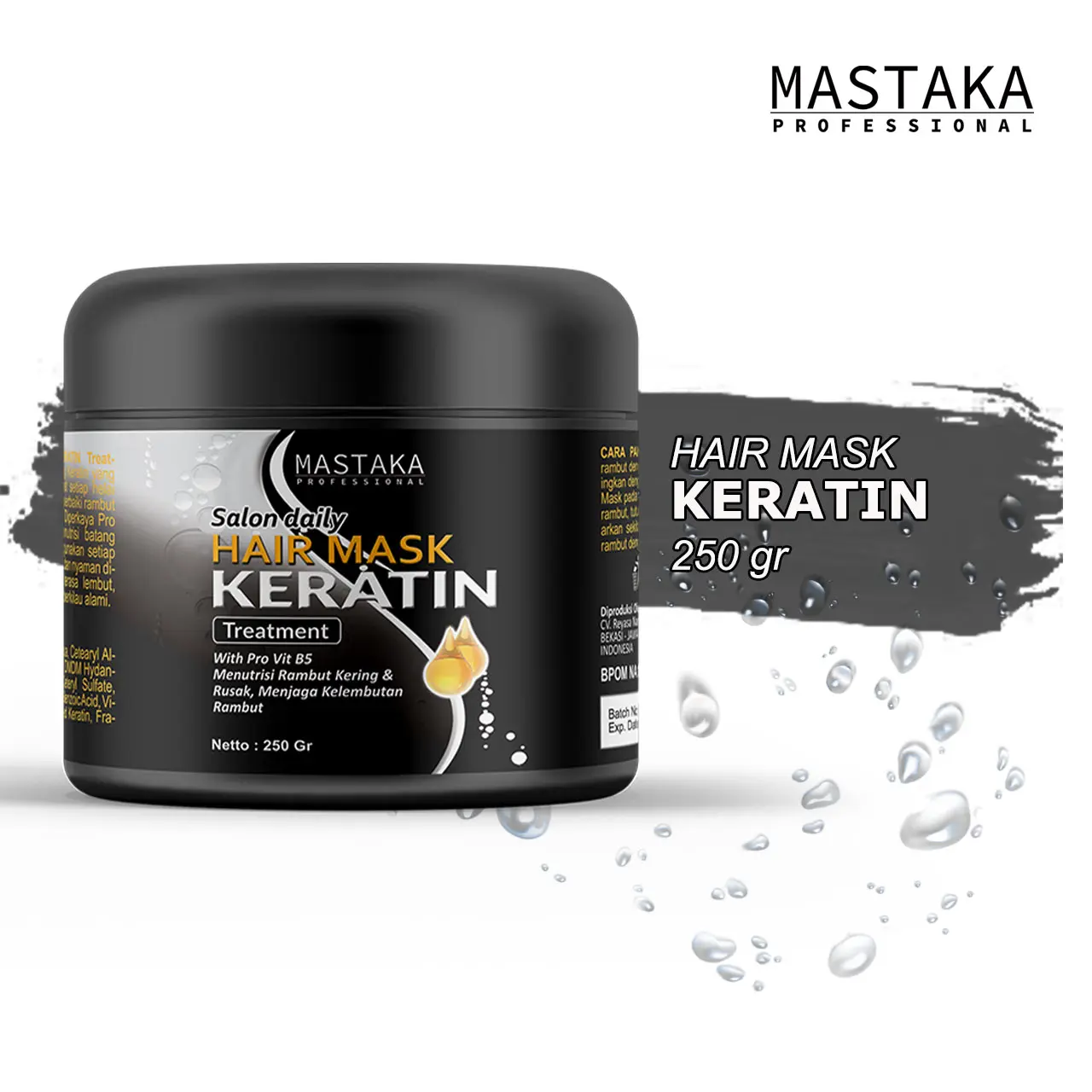 Hair Mask Keratin Salon Daily Mastaka Masker Rambut Keratin Vitamin Haircare Hairmask Smoothing