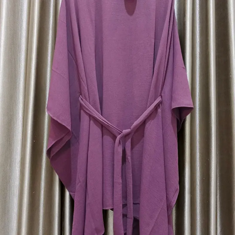 Kaftan tunik sahara original tunica Outfit kondangan & lebarana kekinian terbaru/Baju muslim wanita/Atasan Lowo/simpel elegan Gamis Crinkle hijab Airflow  Syari Mewah Simple Dewasa Remaja Pesta 7
