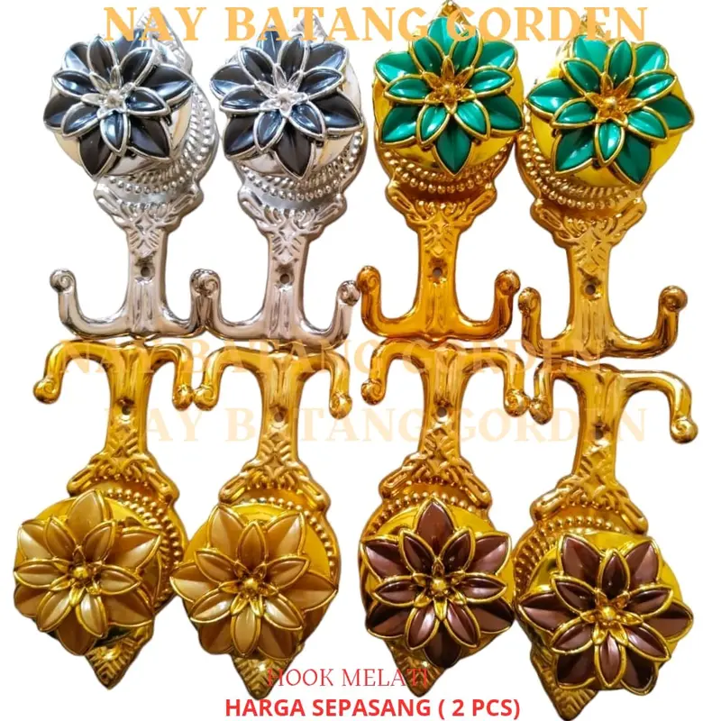 HOOK MOTIF MELATI/CENTOLAN TALI GORDEN MOTIF MELATI.jendela gorden indor tirai bambu 0
