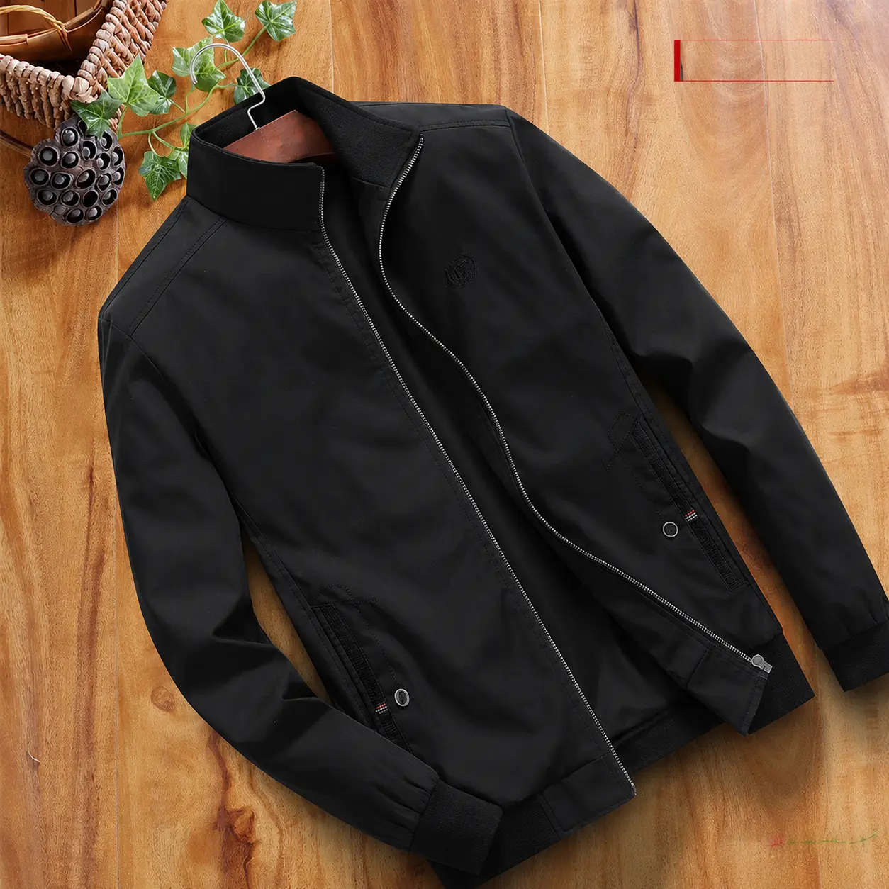 Áo Khoác Nam Cao Cấp 2 lớp-Dù cán dày mịn-Có túi trong túi ngoài khóa kéo tiện lợi RON-LG3 Menswear Kem