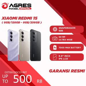 Xiaomi Redmi 15 8GB/128GB & 8GB/256GB Kamera 50MP Baterai 7000mAh Layar 6.9" Garansi Resmi