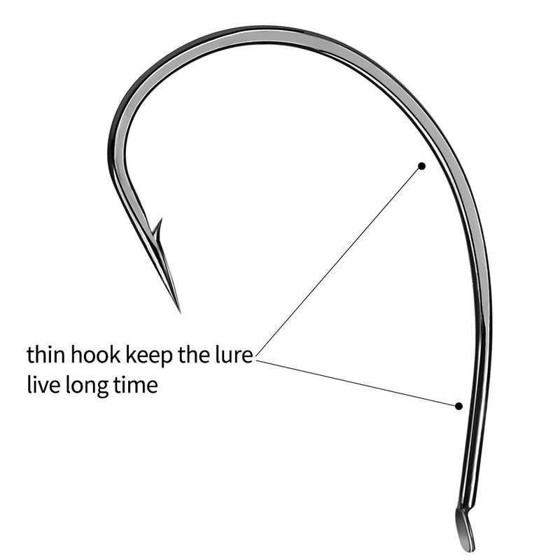 Product Introduction of FTK 10pcs/pack High Carbon Steel Fishing Hook Barbed Hook For Loaches Shrimp Insect Hook Fishing Accessories 7
