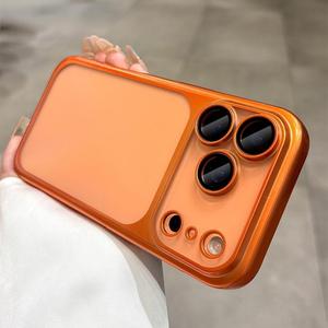 Funda rígida de PC mate de lujo ultra delgada para iPhone 17ProMax 17Pro 17 y 17Air, protector de cámara con chapado, cubierta antigolpes y esmerilada