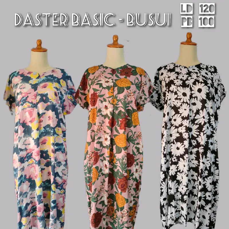 Daster motif bahan Rayon premium LD 115-120 PB 100 - Busui 0