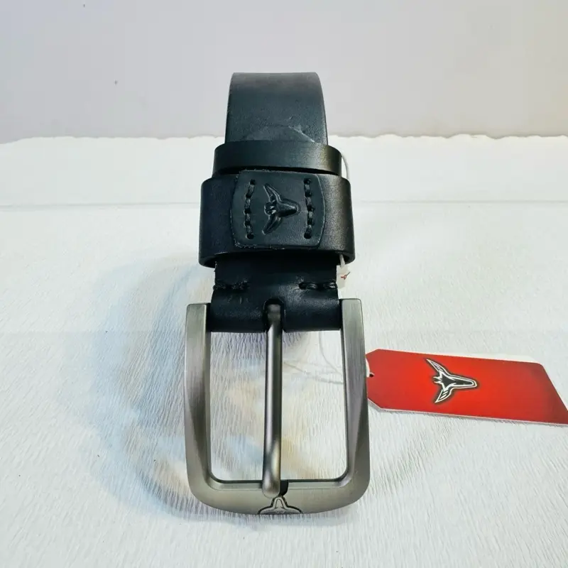 Thắt lưng da bò thật (bản vip 4.0cm)khóa kim bấm lỗ cao cấp 7