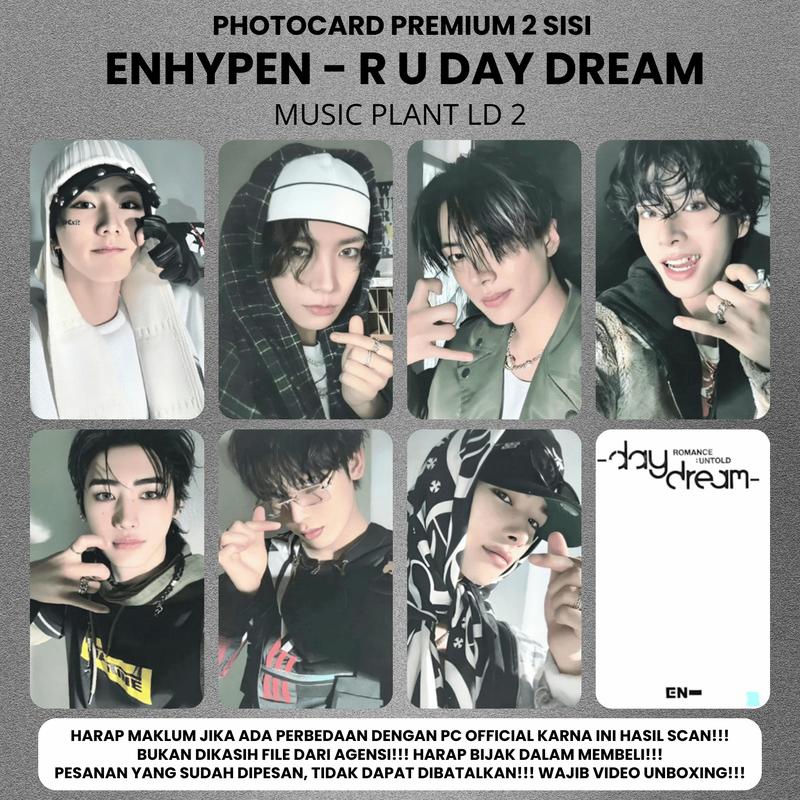 (ISI 7 PCS) Photocard ENHYPEN ROMANCE UNTOLD DAYDREAM [2] - PC 2 SISI KPOP Premium fotocard Merch Unofficial Enha Engene Romance Untold 3