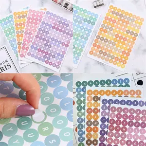 Stiker alfabet DIY Stiker Huruf dan Angka Deco aesthetic dekorasi jurnal