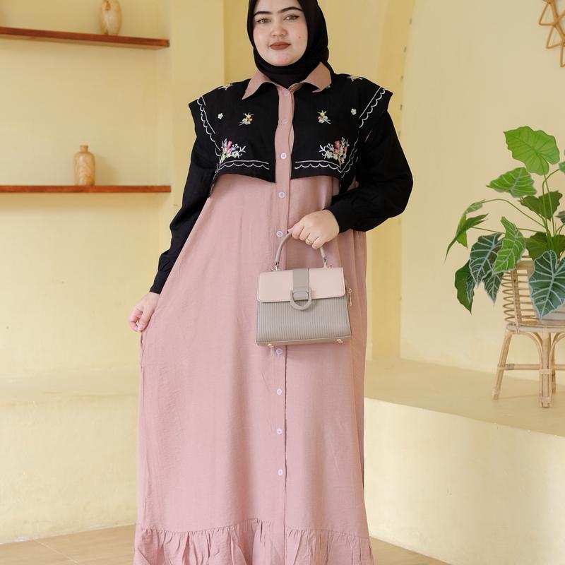 GAMIS JUMBO LD 130 LD 140 CM Wanita Muslim 4
