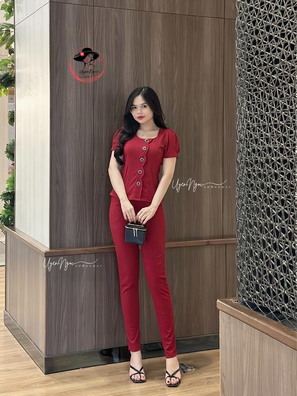 SET Đồ Bộ Nữ Thun Tăm Mặc Nhà Quần Ôm Body Hack Dáng Siêu Xinh HOT Trend Mùa hè 2025