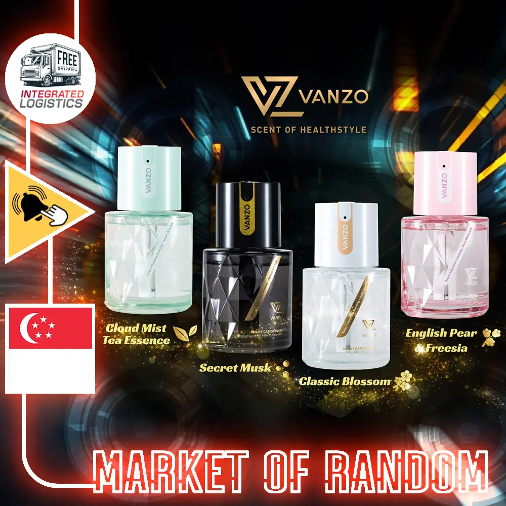 Vanzo Leak-Proof Smart Car Diffuser Car Air Freshener Car Fragrance Portable Vehicle Aromatherapy