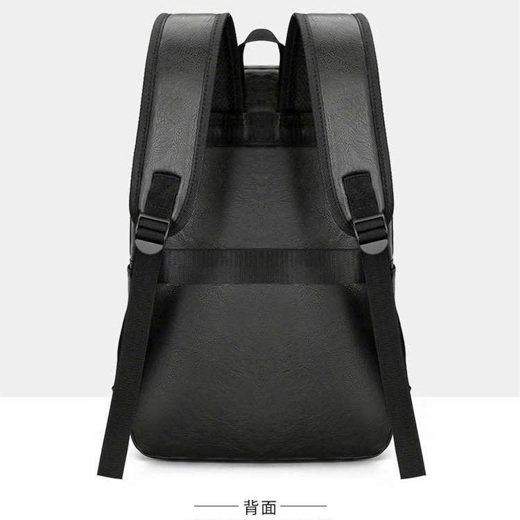 Balo da cao cấp nam nữ unisex, Túi Bụi thời trang đi học đi làm, chất liệu da Pu, ngăn để laptop máy tính 15,6 inch 3