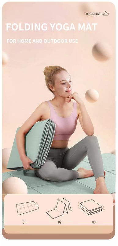 Product Introduction of Foldable Yoga Mat Eco Friendly TPE Folding Travel Fitness Exercise Mat Double Sided Non-slip for Yoga Pilates &amp; Floor Workouts 14