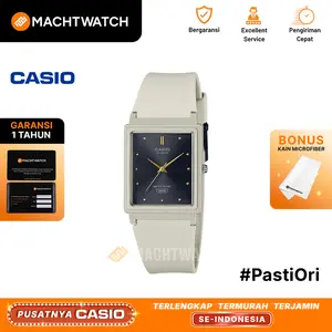 Jam Tangan Unisex Casio General MQ-38UC-8ADF MQ38 MQ-38UC Black Dial Matte Beige Resin Band