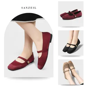 SANZEIL Rhea Sepatu Flat 1,5Cm Ballet Wanita 1618 Size 35 - 41