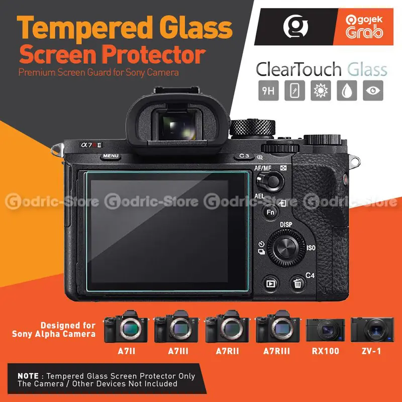 Tempered Glass Anti Gores for Sony A7ii A7iii A7Rii A7Riii A7Sii RX100 LCD 0
