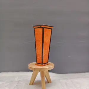 Vas bunga hias dari bahan kayu cocok untuk bunga atau hiasan tanaman artifisial maupun tanaman plastik lainnya