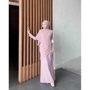 Aleena Dress - Dres Malay Melayu Simpel Elegan | SABYYHA.ID