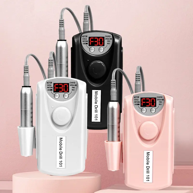 Pemoles Kuku Elektrik Alat Kikir Kuku Elektrik Pemoles Bor Kuku Isi Ulang Portabel Grinding Untuk Manicure / Nail Art
