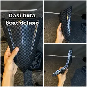 Dasi Buta Beat Deluxe Gen 1 2020-2023 Carbon wtp  motif catur - dasi beat deluxe carbon celup