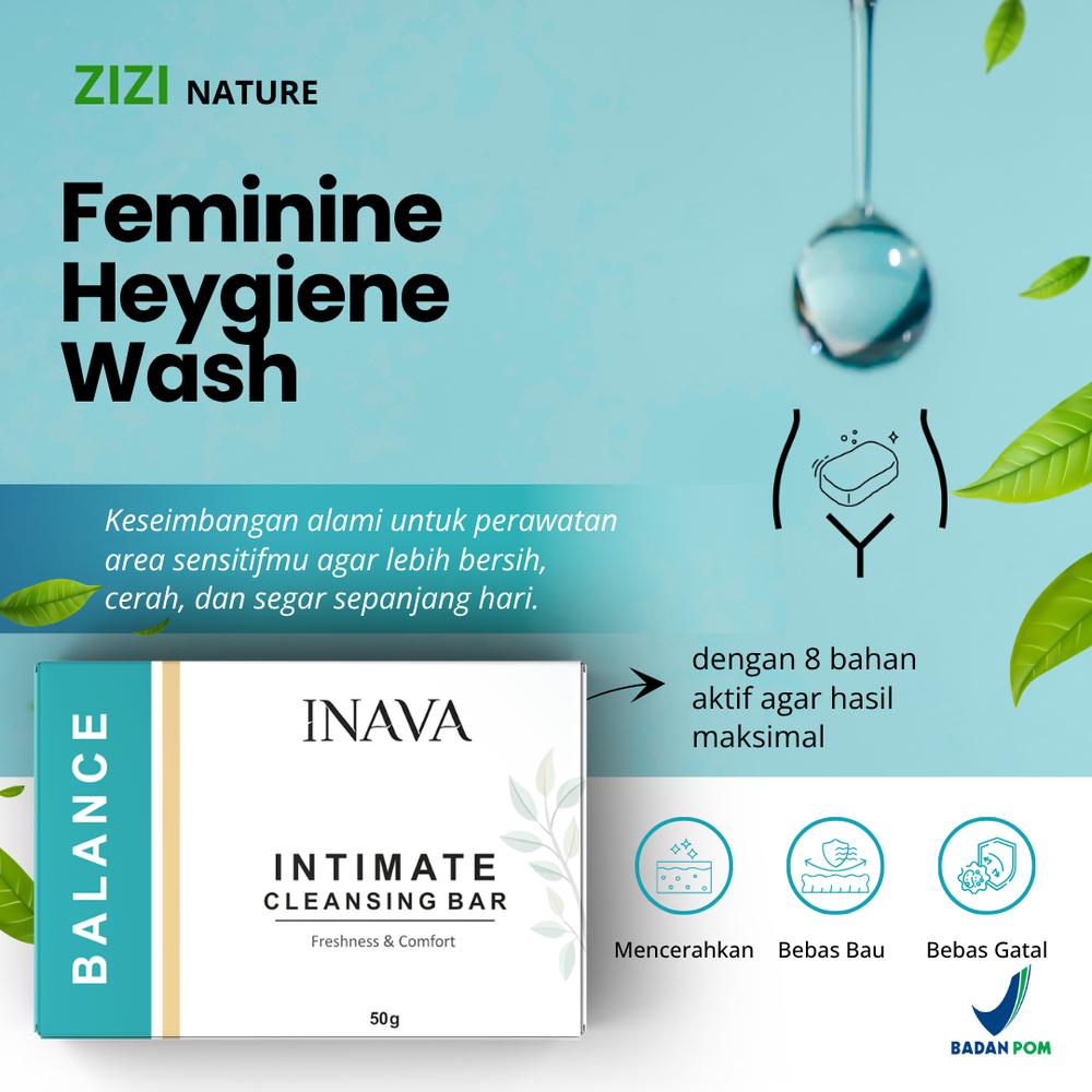 Feminine Wash Kewanitaan Sabun INAVA Intimate Cleansing Bar Perawatan Selangkangan Hitam Gatal Keputihan BPOM