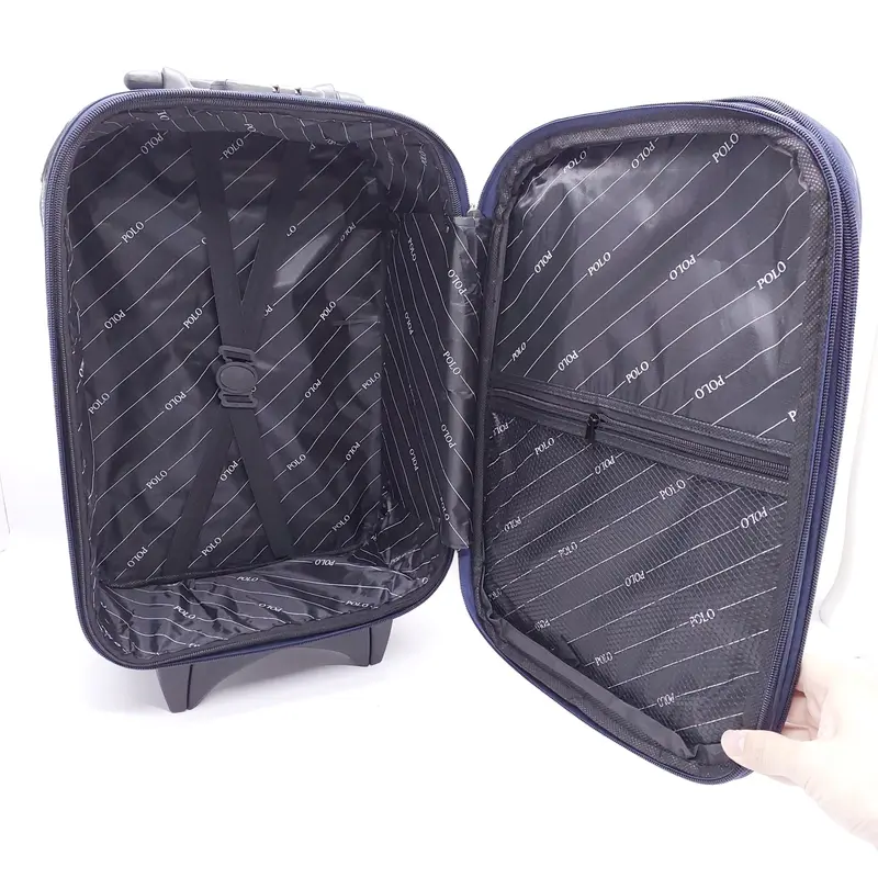Koper Kain Polo 16 Inchi Kabin Size Original Kuat Murah / Luggages Polo Kain Kanvas Kabin Size 16 Inchi / Koper Kain Kanvas Polo Gear Ekspanding Banyak Ruang Import Murah / Koper Polo Bahan Kain Kanvas Size Kabin 16 Inchi Kunci Nomor Murah Original Import 8