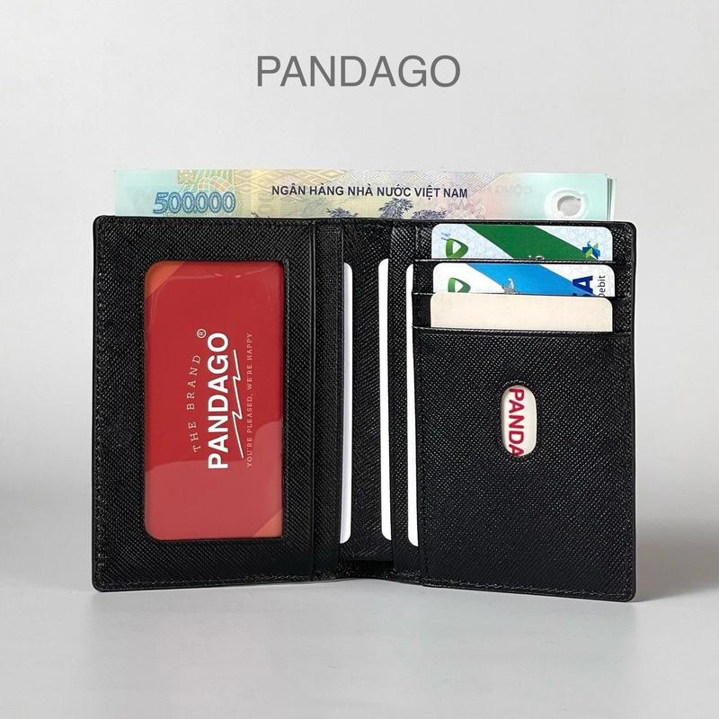 Ví Nam Mini Nhỏ Gọn MiniJoy Ví Tiền Da Bò Vân Saffiano Sang Trọng - Pandago Wallet