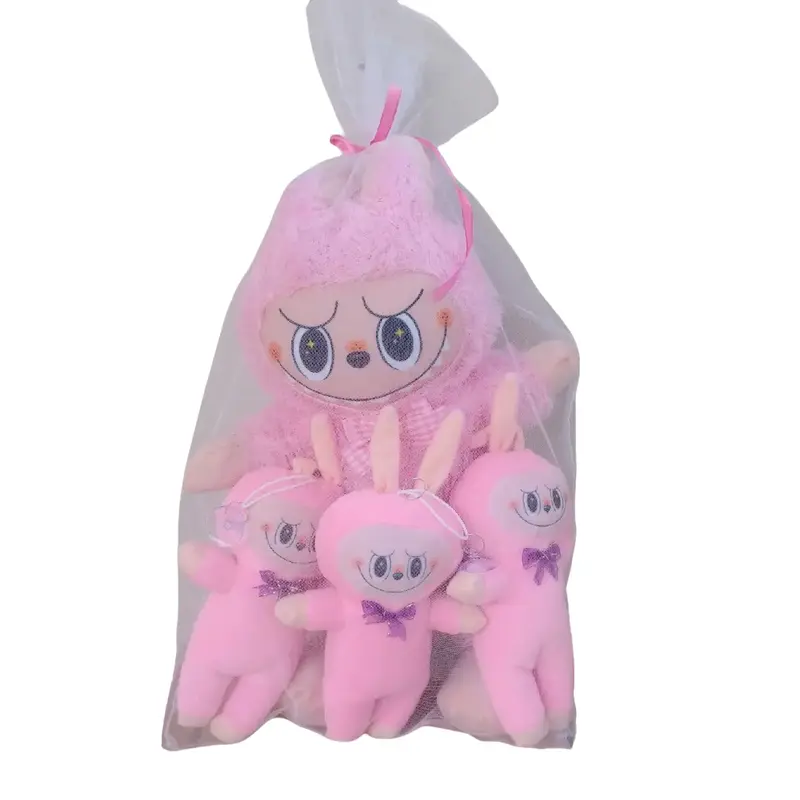 Boneka  Labubu Beranak 3 (Isi 1 Besar 3 Kecil) - Mainan Lucu dengan Desain Unik dan Berkualitas Tinggi - Toys, Dolls 0