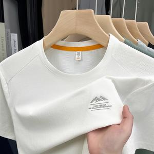 メンズ ファッション ラウンドネック Tシャツ 通気性メッシュ 柔らかく快適 オフィス・自宅・スポーツ・アウトドア・通勤・旅行に欠かせない