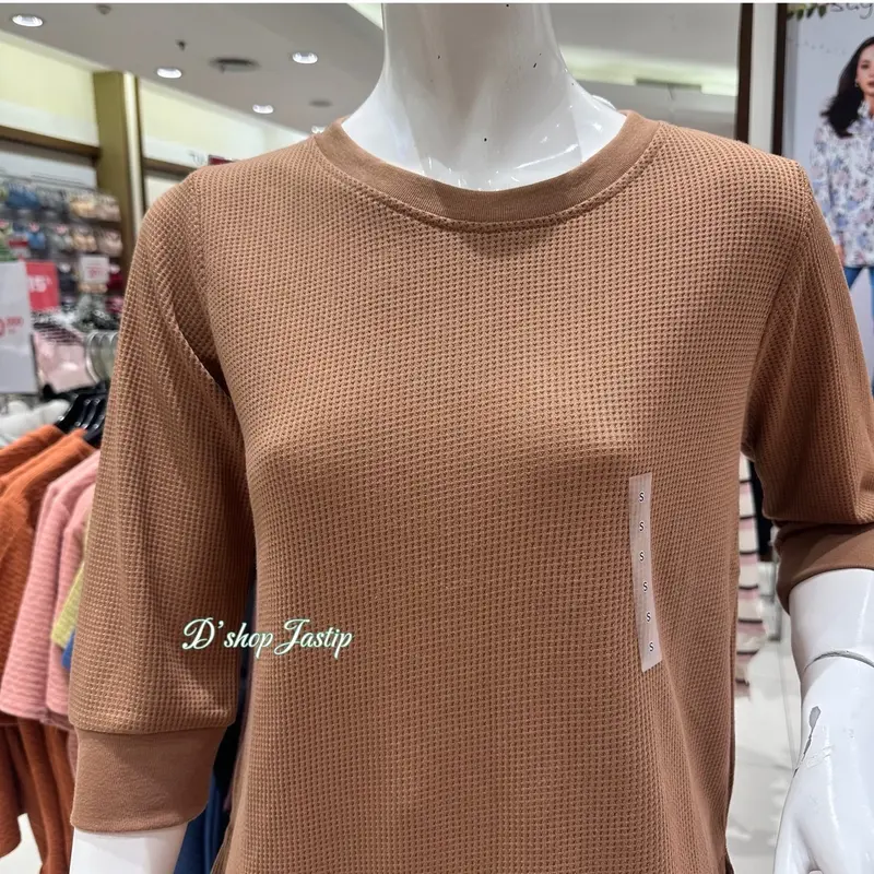 Kaos Waffle CONNEXION Lengan 3/4 By Dept Store 2