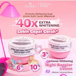 [1 Pcs] Nulooks Intens Whitening Concentrate Booster Night Lotion 10% Niacinamide 6% Alpha Arbutin 3% Tranexamic Acid 40x Whitening
