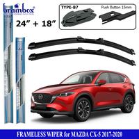 Gambar Brainbox Frameless Wiper Mobil Mazda CX-5 CX5 Wiper Blade Karet Pembersih Kaca Mobil Windshield - 2011-2017 dari Brainbox Car and Home Kota Batam 1 Tokopedia