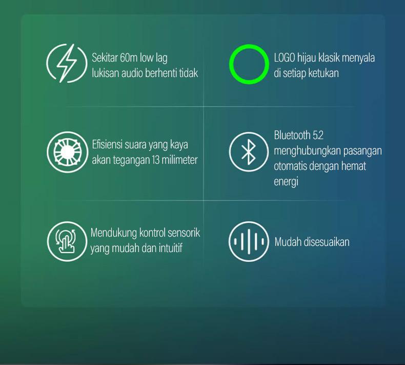 Product Introduction of Headset gaming headset Bluetooth nirkabel sejati Razer Hammerhead dengan mikrofon HiFi stereo 18