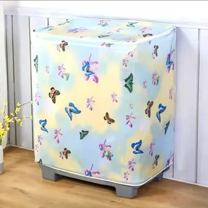 9-15 KG Cover Mesin Cuci TYPE C / 2 TABUNG BUKA ATAS  Bahan satin Pelindung Mesin Cuci Washing Machine Cover