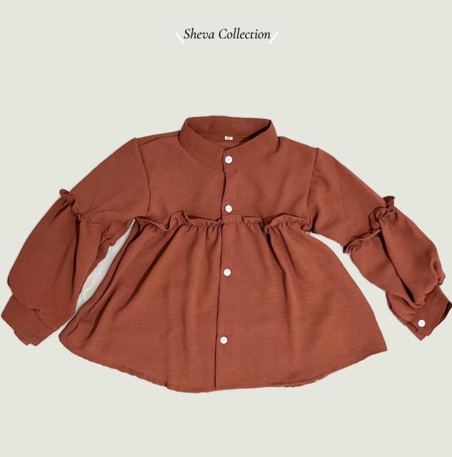 Product Introduction of BLOUSE anak / Blouse Anak Perempuan / Blouse bahan Crinkle Airflow Premium usia 1-12 tahun Anak-Anak Model NAIRA 48